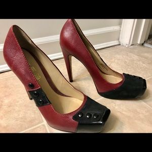 L.A.M.B Leather Heels